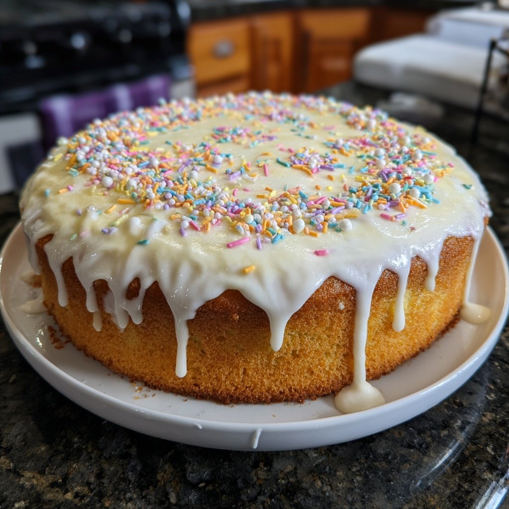 Dessert Vanilla Sponge Cake