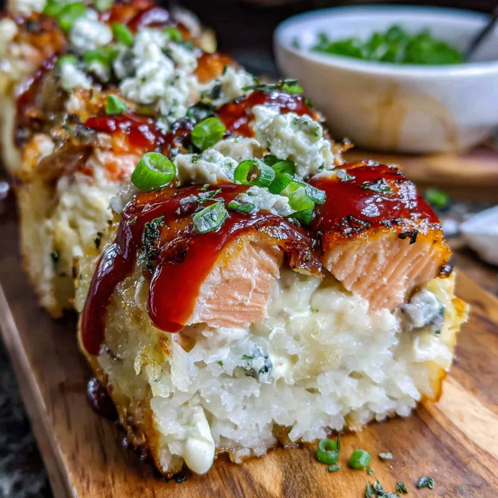 Easy Spicy Salmon Sushi Bake