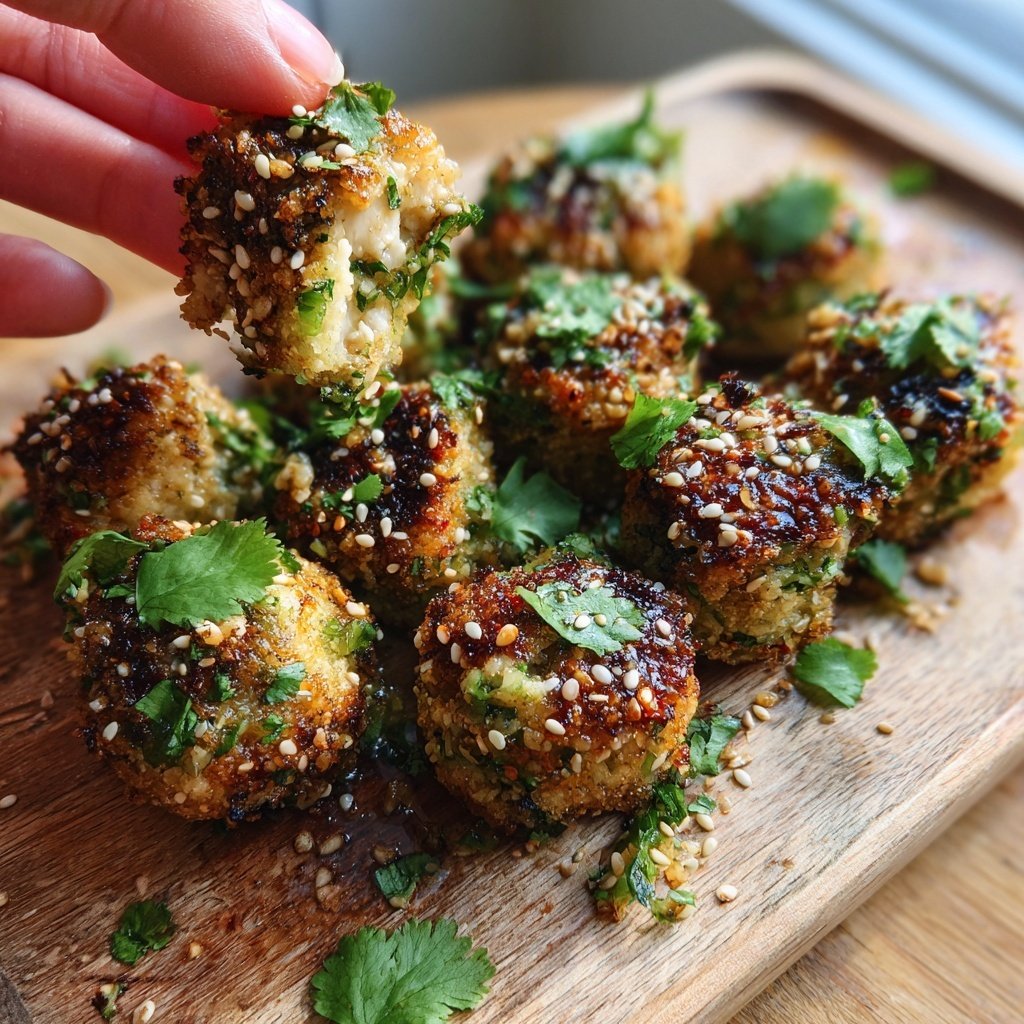 Asian-Inspired Cucumber Chicken Bites