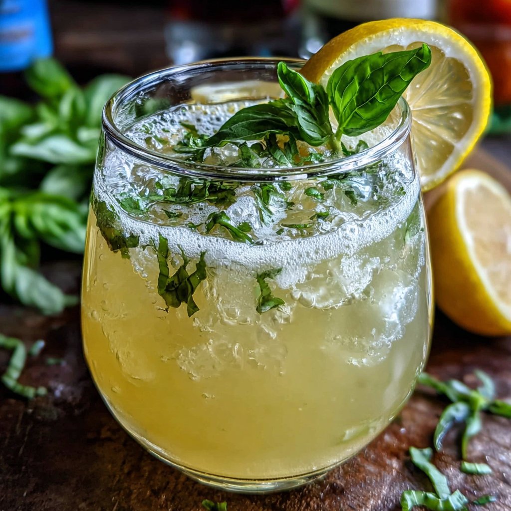 Limoncello-Basil Smash
