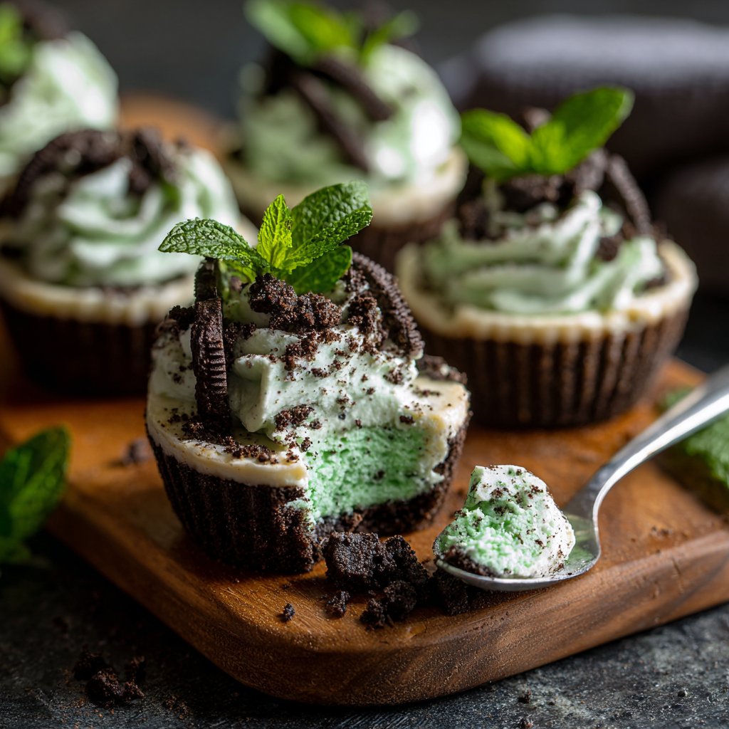 No-Bake Mint Oreo Cheesecake Cups