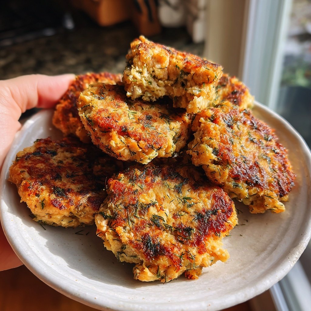 Savory Salmon Patties with Dill