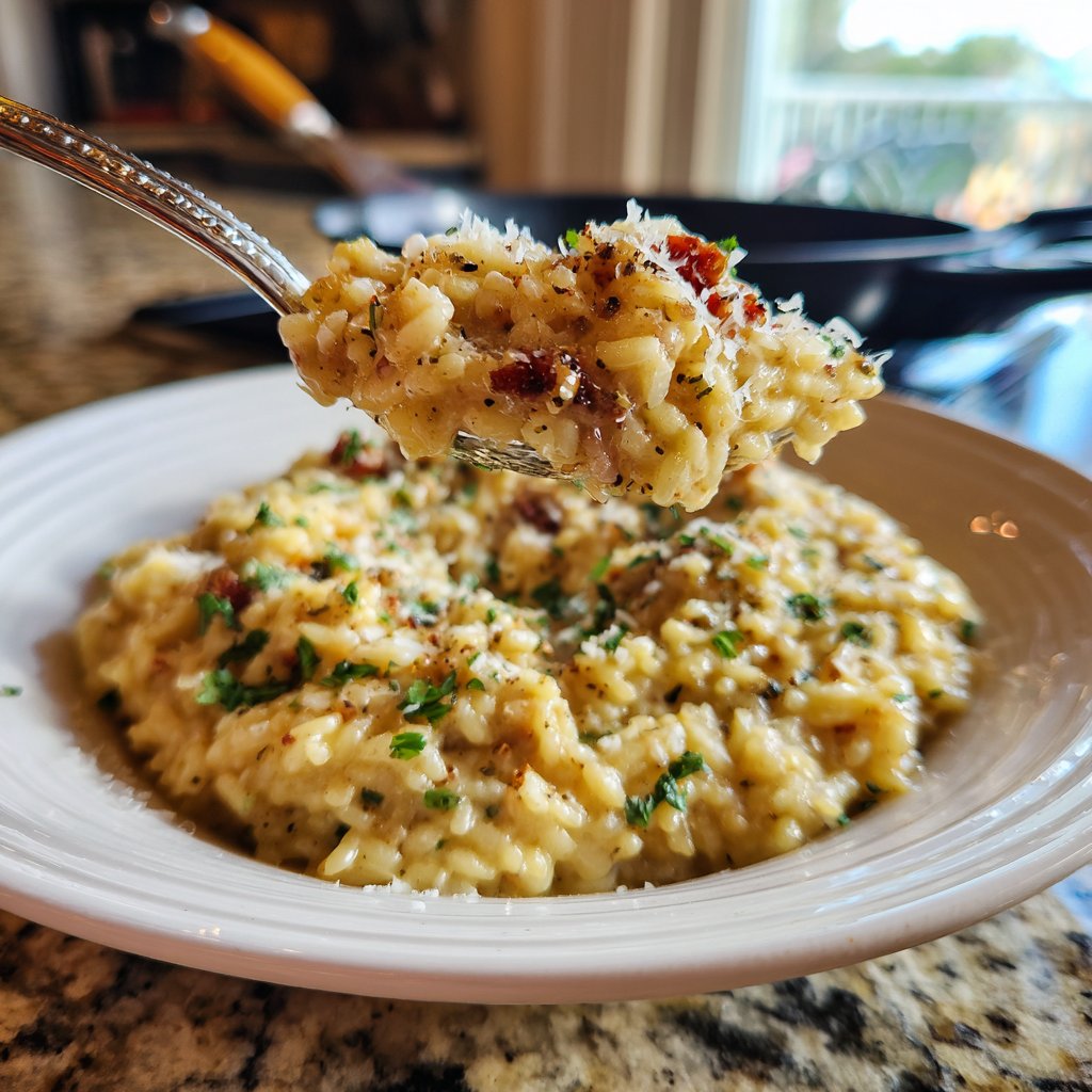 Creamy Ground Turkey Risotto
